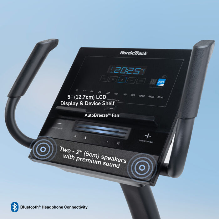 NordicTrack G LE Upright Exercise Bike Black image number 1