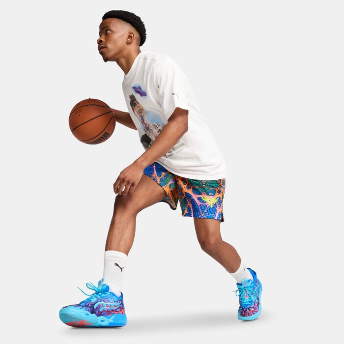 PUMA Men's Lamelo Ball Alien Skins Shorts Black PUMA Men's Lamelo Ball Alien Skins Shorts Black image number 2