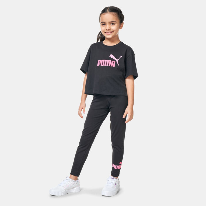 PUMA Kids' Essentials Logo Leggings Black image number 2