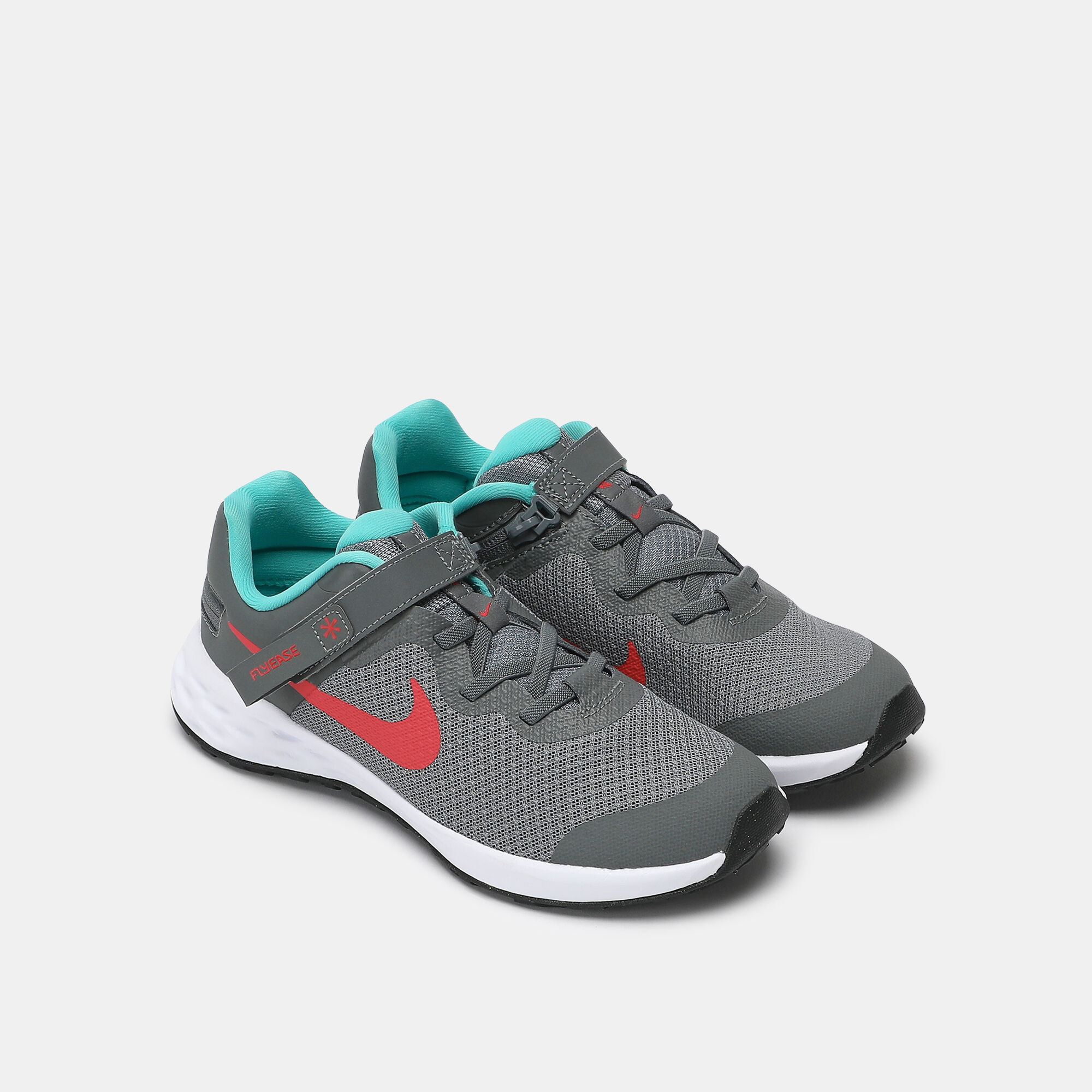 Kids Revolution 6 FlyEase Shoes Grey Nike in KSA SSS