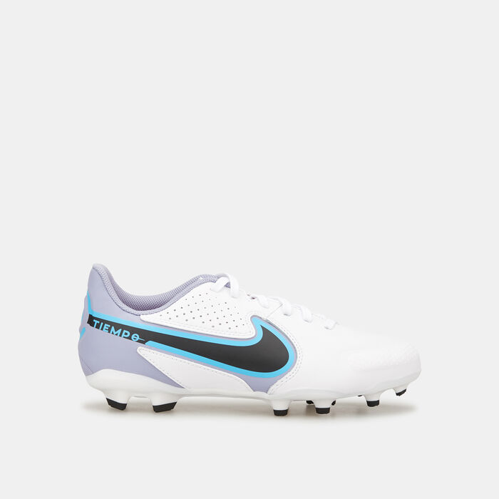 Nike Kids' Tiempo Legend 9 Academy Firm Ground Football Shoe White image number 0