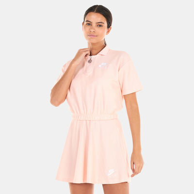 Nike Women's Sportswear Air Pique Polo Shirt Pink Nike Women's Sportswear Air Pique Polo Shirt Pink