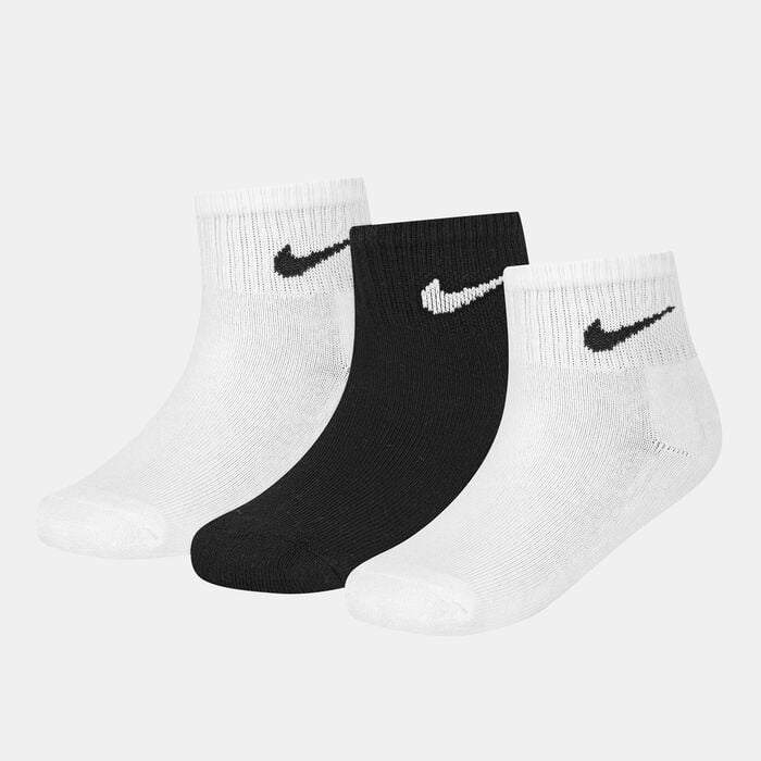Nike Kids' Gripper Ankle Socks (3 Pair) Black Nike Kids' Gripper Ankle Socks (3 Pair) Black image number 0