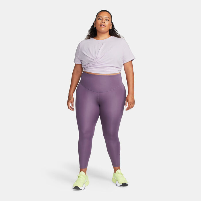 Nike Women's Dri-FIT One Luxe Twist T-Shirt (Plus Size) Purple Nike Women's Dri-FIT One Luxe Twist T-Shirt (Plus Size) Purple image number 2