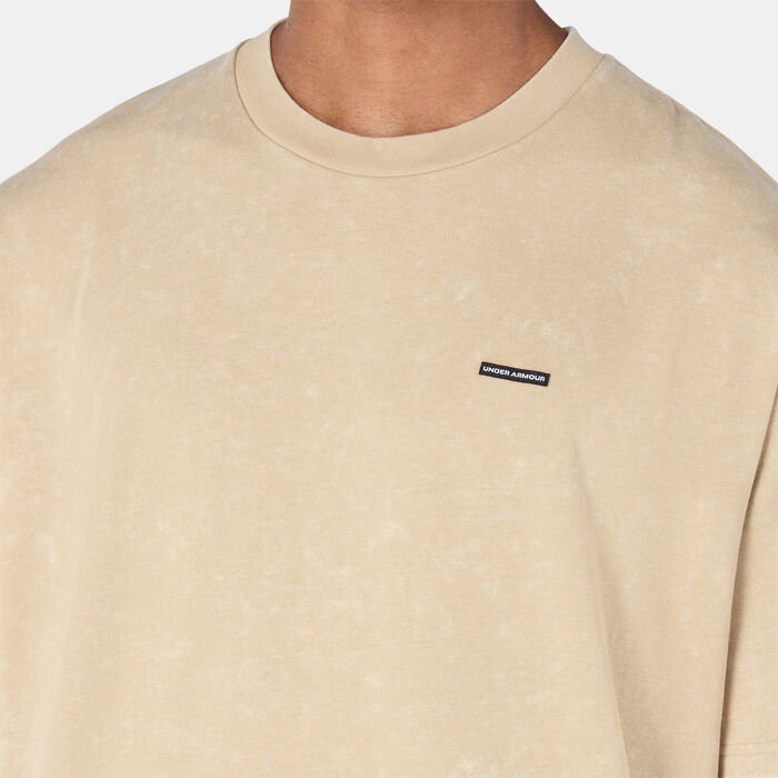 Under Armour Men's Heavyweight Logo T-Shirt White Under Armour Men's Heavyweight Logo T-Shirt White image number 3