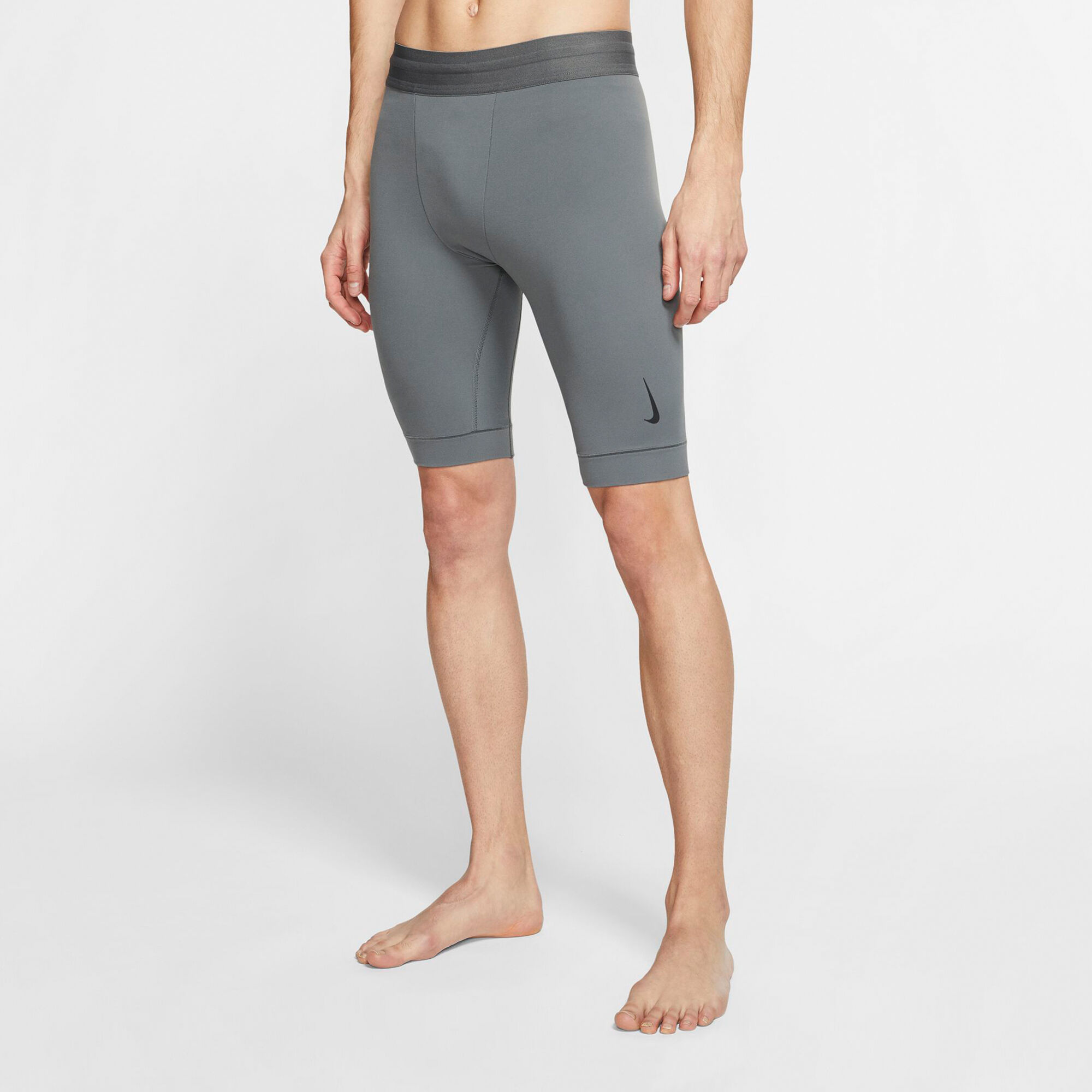 Men s Dri FIT Infinalon Yoga Shorts Grey Nike in KSA SSS