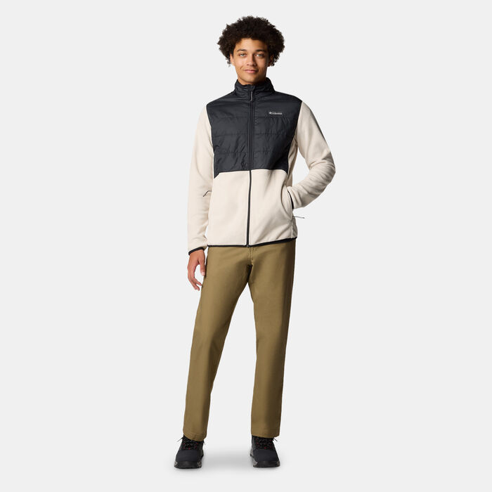 Columbia Men's Basin Butte II Hybrid Fleece Jacket Beige Columbia Men's Basin Butte II Hybrid Fleece Jacket Beige image number 2