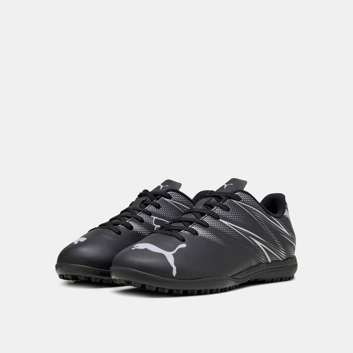 PUMA Kids' ATTACANTO Turf Ground Football Shoes Black PUMA Kids' ATTACANTO Turf Ground Football Shoes Black image number 1
