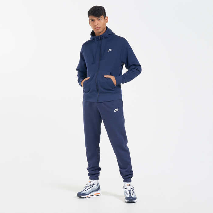 Nike Men's Sportswear Club Fleece Hoodie Blue Nike Men's Sportswear Club Fleece Hoodie Blue image number 2