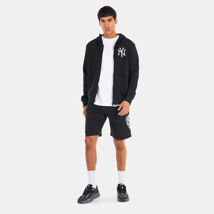 New Era New York Yankees Essentials Full-Zip Hoodie Black New Era New York Yankees Essentials Full-Zip Hoodie Black image number 4