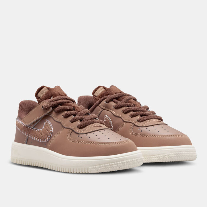 Nike Kids' Force 1 Low EasyOn Shoes Brown image number 1