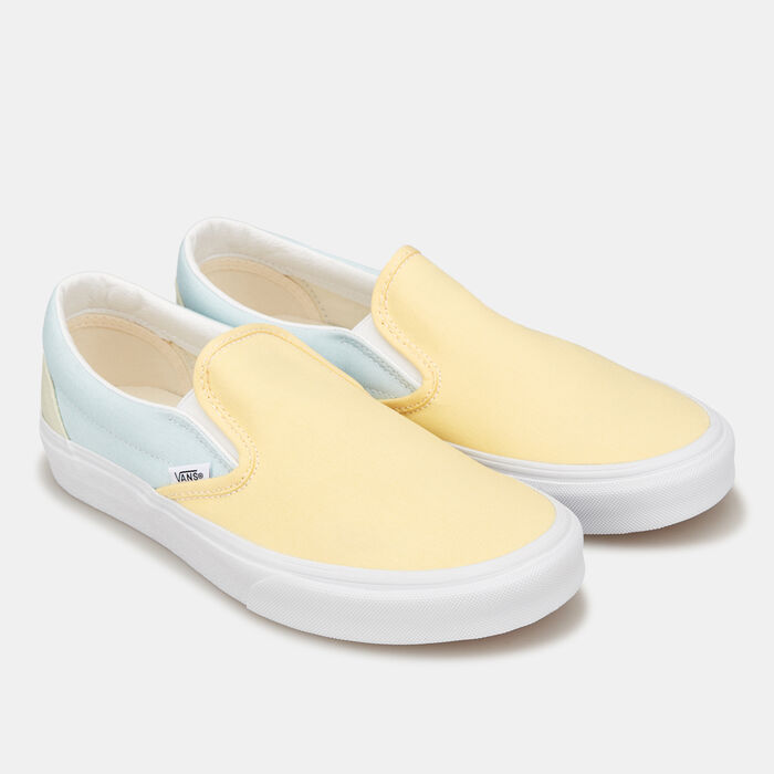 Vans Pastel Block Classic Slip-On Unisex Shoe Beige Vans Pastel Block Classic Slip-On Unisex Shoe Beige image number 1