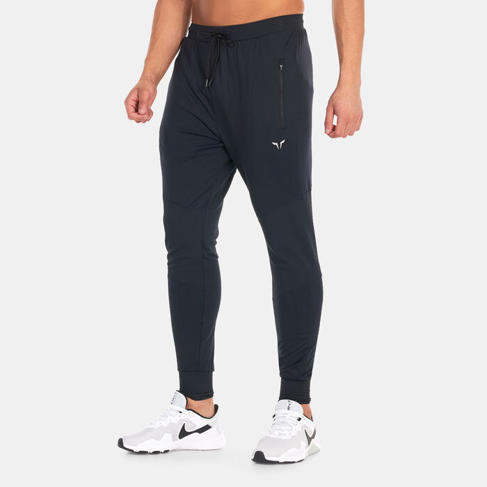 SQUATWOLF Men's Statement Ribbed Flex Joggers Black SQUATWOLF Men's Statement Ribbed Flex Joggers Black image number 0