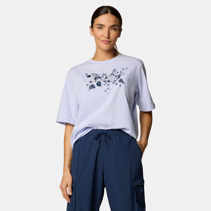 Columbia Women's North Cascades T-Shirt Blue Columbia Women's North Cascades T-Shirt Blue image number 0