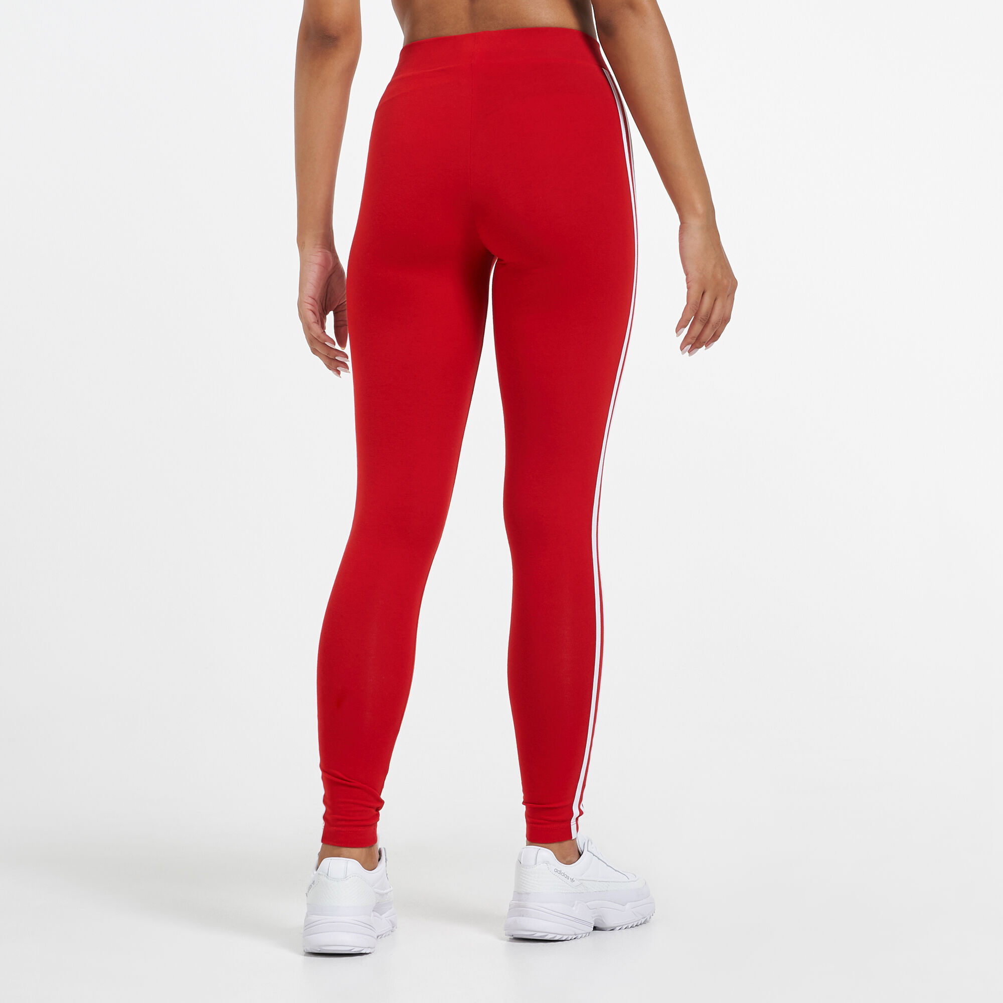 Red adidas online leggings outfit