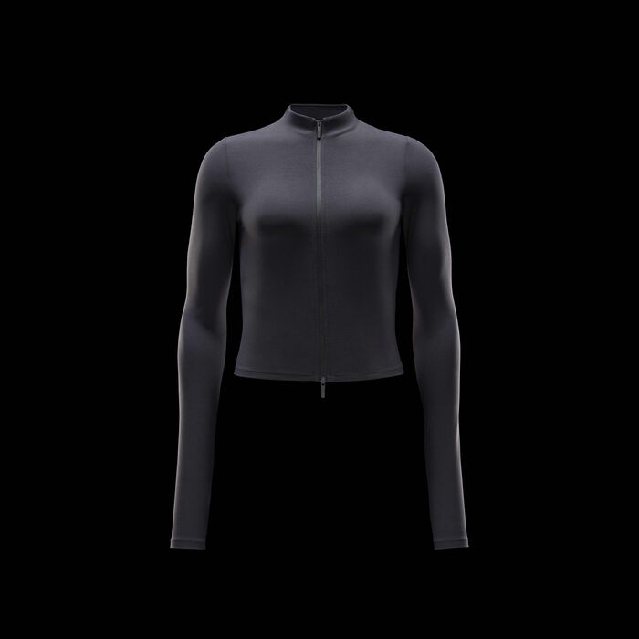 Nike Women's Zenvy Dri-FIT Full-Zip Yoga Top Black Nike Women's Zenvy Dri-FIT Full-Zip Yoga Top Black image number 5