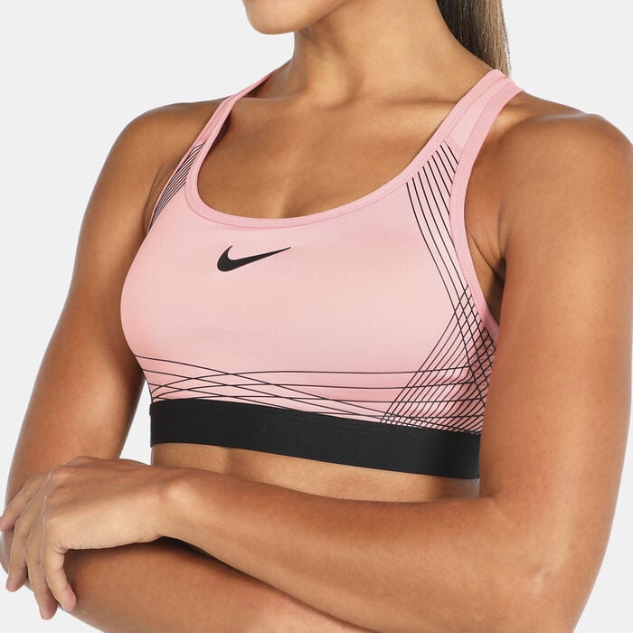Buy Nike Women's Pro Hyper Classic Sports Bra Orange in KSA -SSS