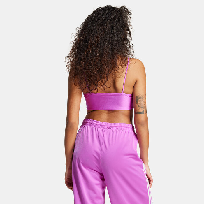 adidas Originals Women's 3-Stripes Crop Top Pink image number 1