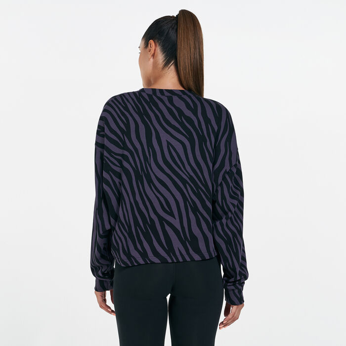 Nike Women's Sportswear Icon Clash Sweatshirt Black Nike Women's Sportswear Icon Clash Sweatshirt Black image number 1