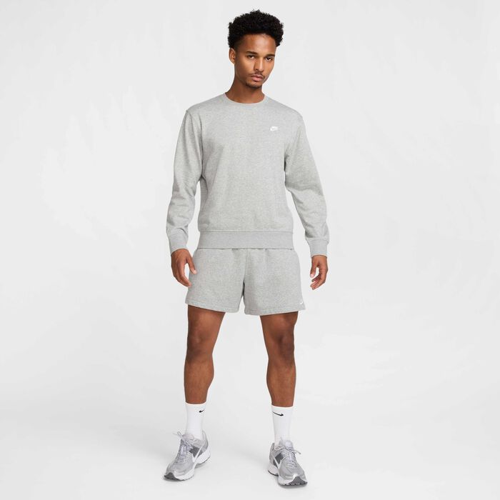 Nike Men's Club Fleece Sweatshirt Grey image number 4