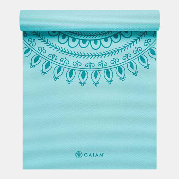 Buy Gaiam Premium Marrakesh Yoga Mat (6mm) Blue in KSA -SSS