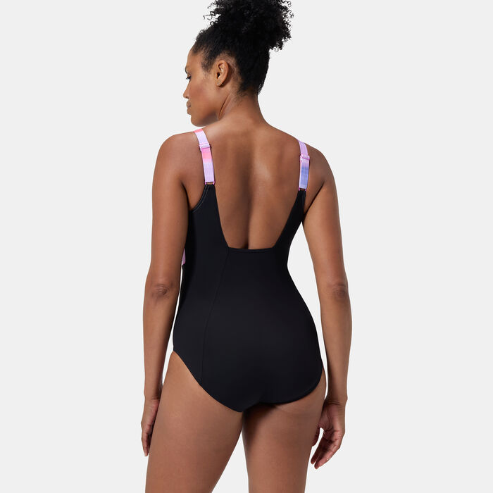 Speedo Women's ContourEclipse Shaping One-Piece Swimsuit Black Speedo Women's ContourEclipse Shaping One-Piece Swimsuit Black image number 1