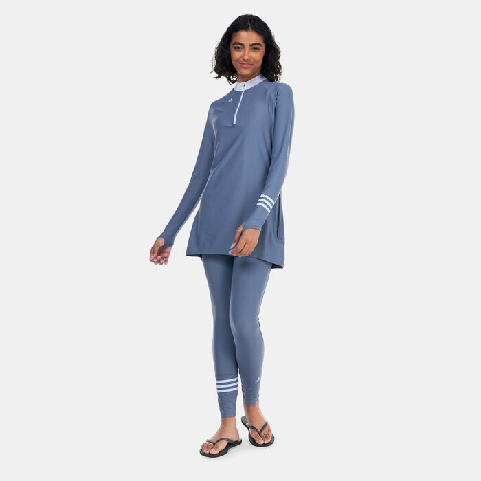 adidas Women's 3-Stripes Swimming Top Multi-Color image number 2