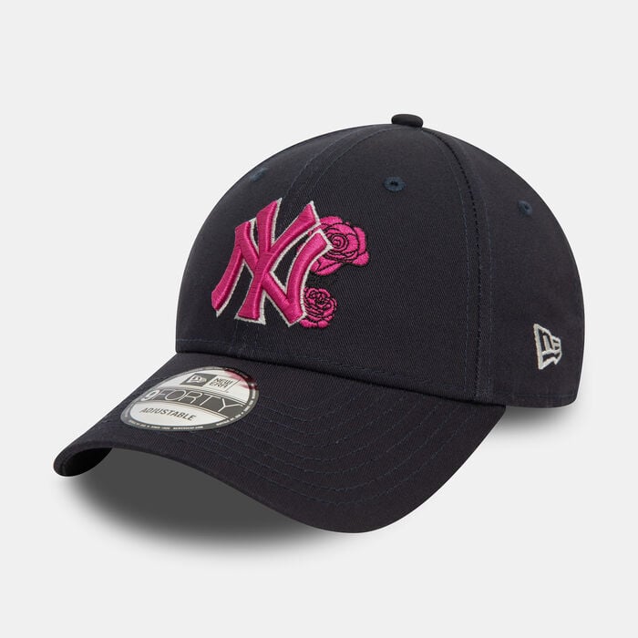 New Era Men's MLB New York Yankees Flower Icon 9FORTY Cap Blue New Era Men's MLB New York Yankees Flower Icon 9FORTY Cap Blue image number 2
