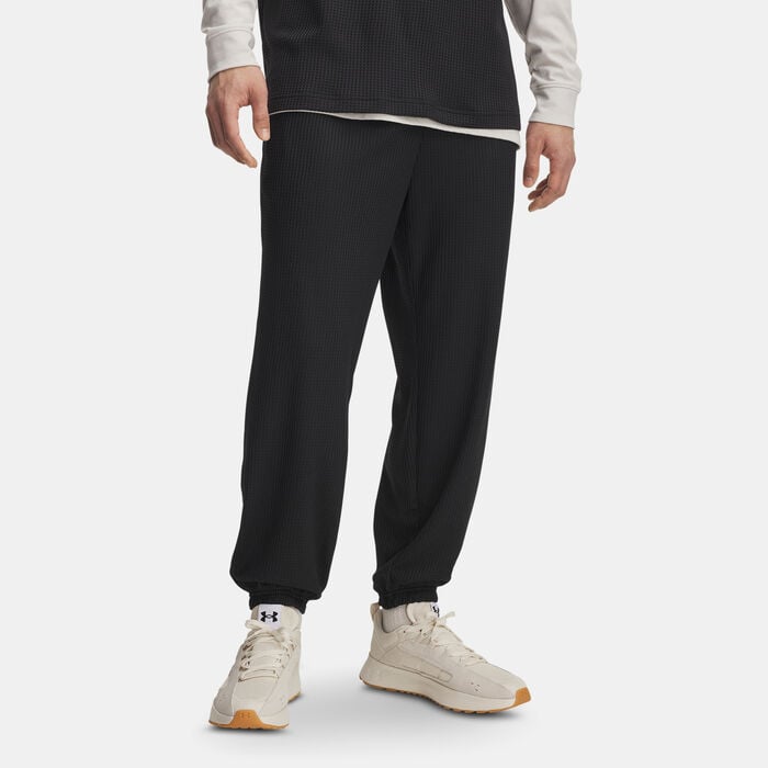 Under Armour Men's Rival Waffle Sweatpants Black Under Armour Men's Rival Waffle Sweatpants Black image number 0