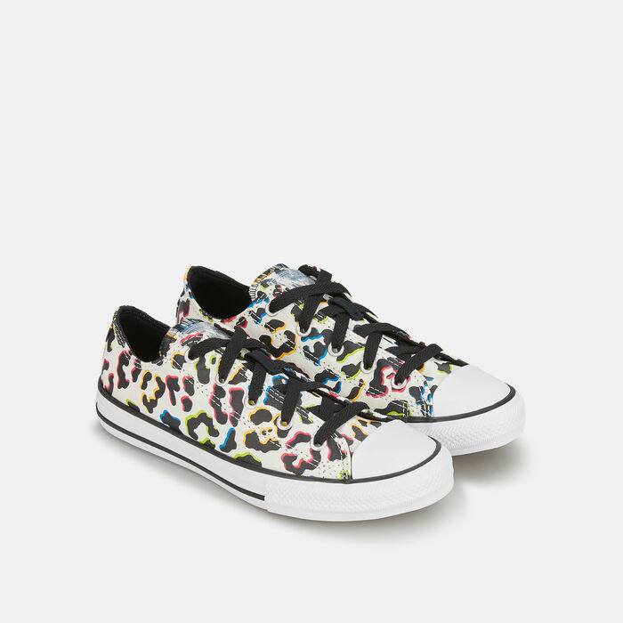 Converse Kids' Chuck Taylor All Star Leopard Print Canvas Unisex Shoe White Converse Kids' Chuck Taylor All Star Leopard Print Canvas Unisex Shoe White image number 1