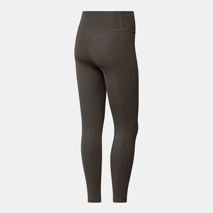 adidas Women's Optime 7/8 Training Leggings Brown adidas Women's Optime 7/8 Training Leggings Brown image number 1