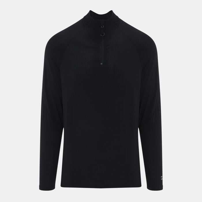 Sun and Sand Sports Men's Quarter Zip T-Shirt Black Sun and Sand Sports Men's Quarter Zip T-Shirt Black image number 0