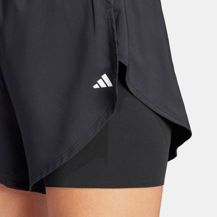 adidas Women's Designed For Training 2-In-1 Shorts Black adidas Women's Designed For Training 2-In-1 Shorts Black image number 3