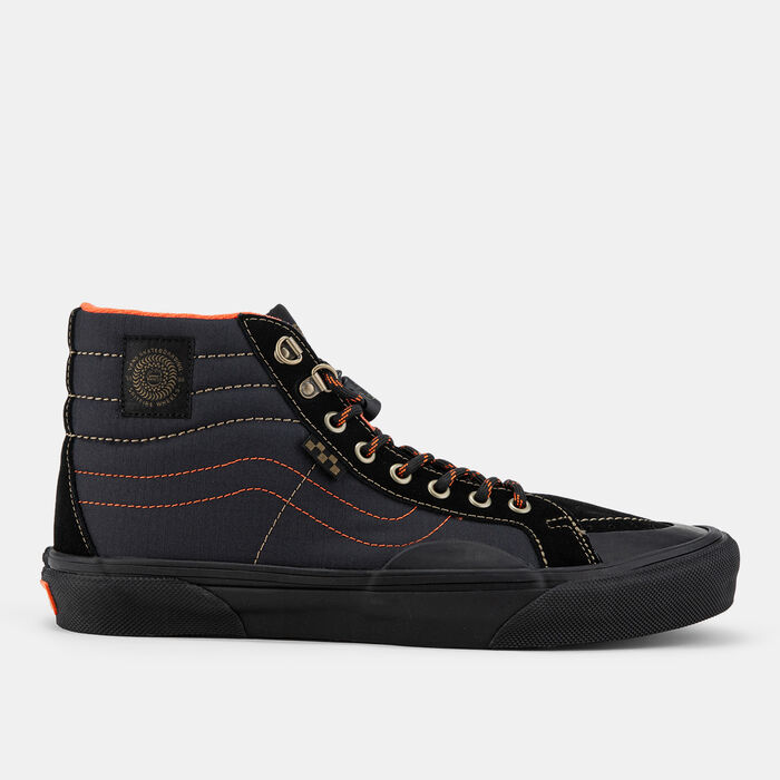 Vans Spitfire Wheels Skate Sk8-Hi Reissue Unisex Shoes Black Vans Spitfire Wheels Skate Sk8-Hi Reissue Unisex Shoes Black image number 0