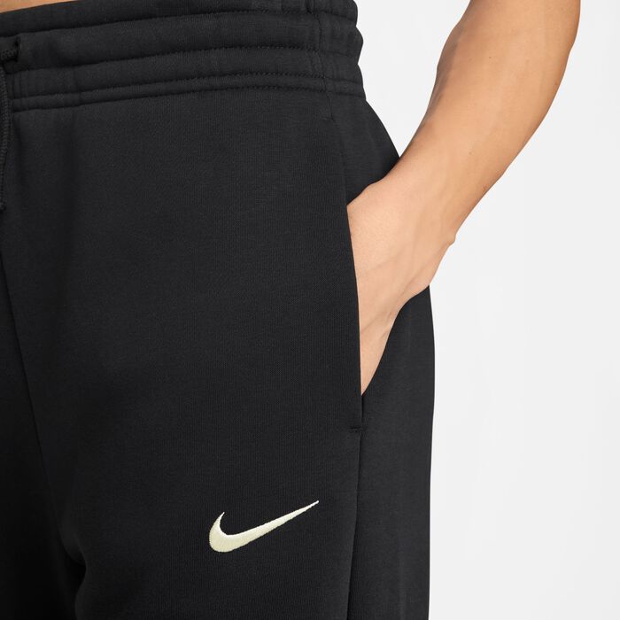 Nike Women's Sportswear Phoenix Fleece Wide-Leg Pants Black Nike Women's Sportswear Phoenix Fleece Wide-Leg Pants Black image number 4