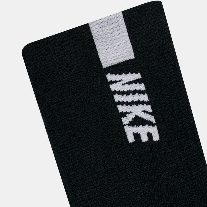 Nike Multiplier Running Crew Socks (2 Pairs) Black Nike Multiplier Running Crew Socks (2 Pairs) Black image number 1