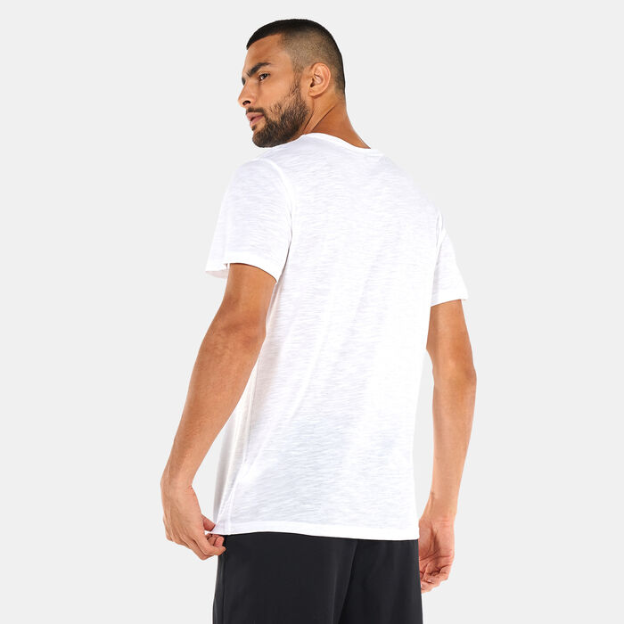 PUMA Men's Performance Slogan Cat Training T-Shirt White PUMA Men's Performance Slogan Cat Training T-Shirt White image number 1