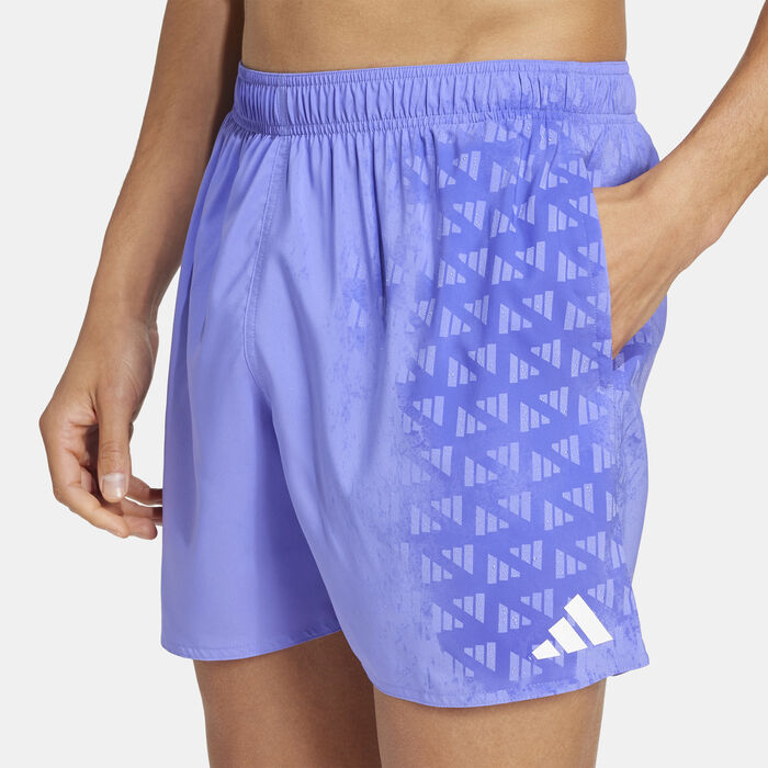 adidas Men's Water Reactive Graphic Swimming Shorts Blue adidas Men's Water Reactive Graphic Swimming Shorts Blue image number 3