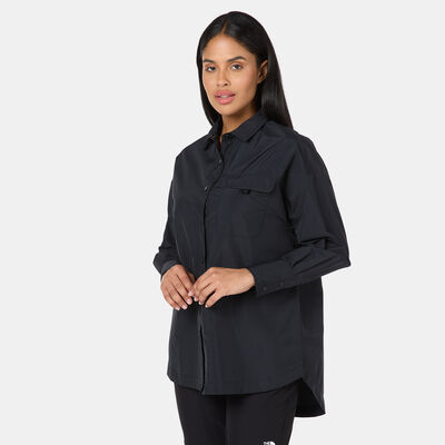 Sun and Sand Sports Women's OVersized Shirt Black