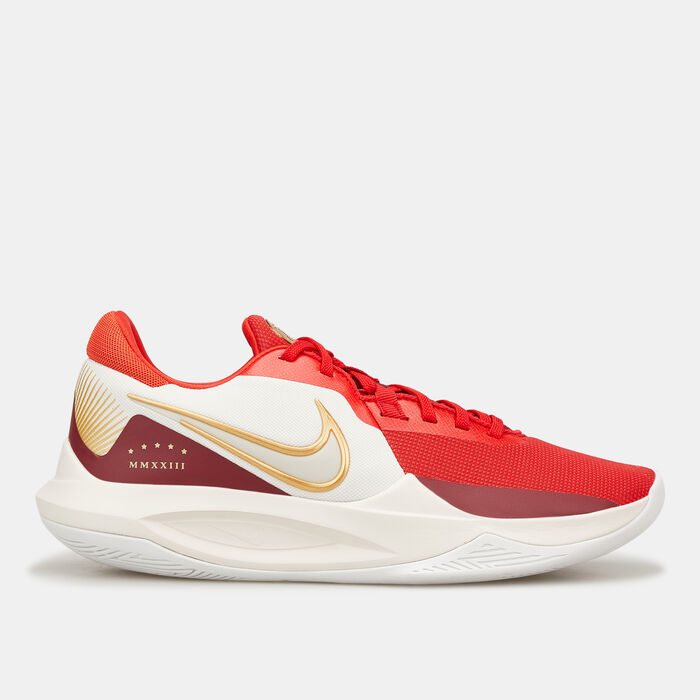 Nike Precision VI Basketball Shoe Maroon image number 0
