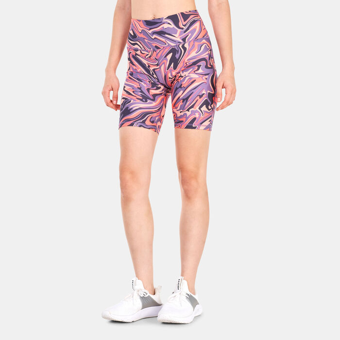 Under Armour Women's HeatGear® Bike Shorts Pink Under Armour Women's HeatGear® Bike Shorts Pink image number 0