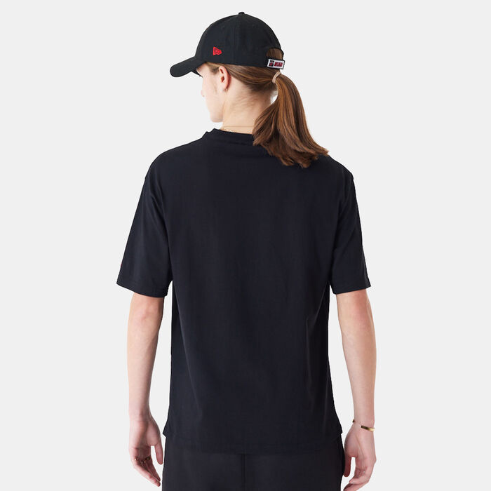 New Era Men's NBA Miami Heat Flame Graphic T-Shirt Black New Era Men's NBA Miami Heat Flame Graphic T-Shirt Black image number 1
