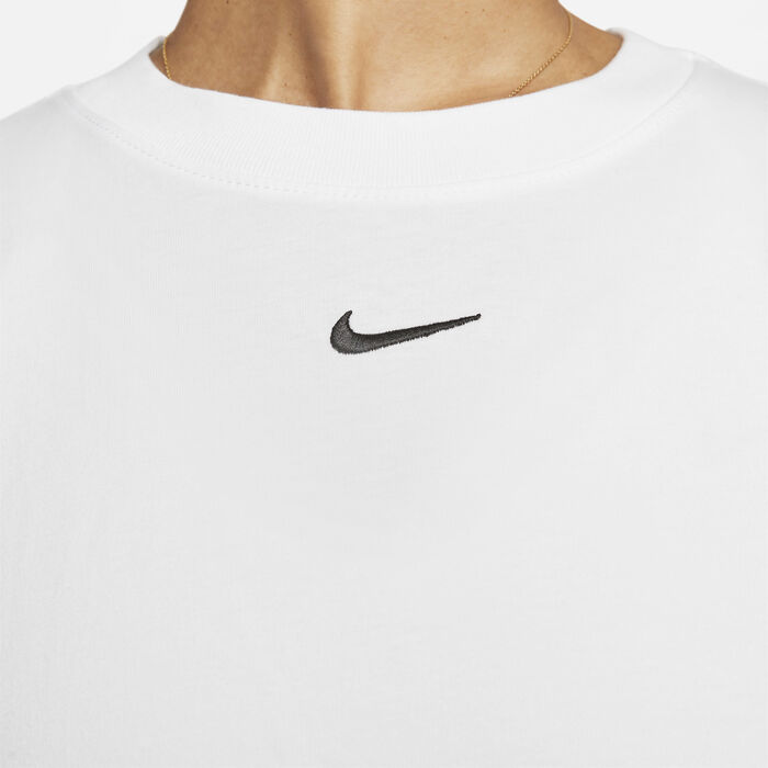 Nike Women's Sportswear Essential T-Shirt Dress White image number 3