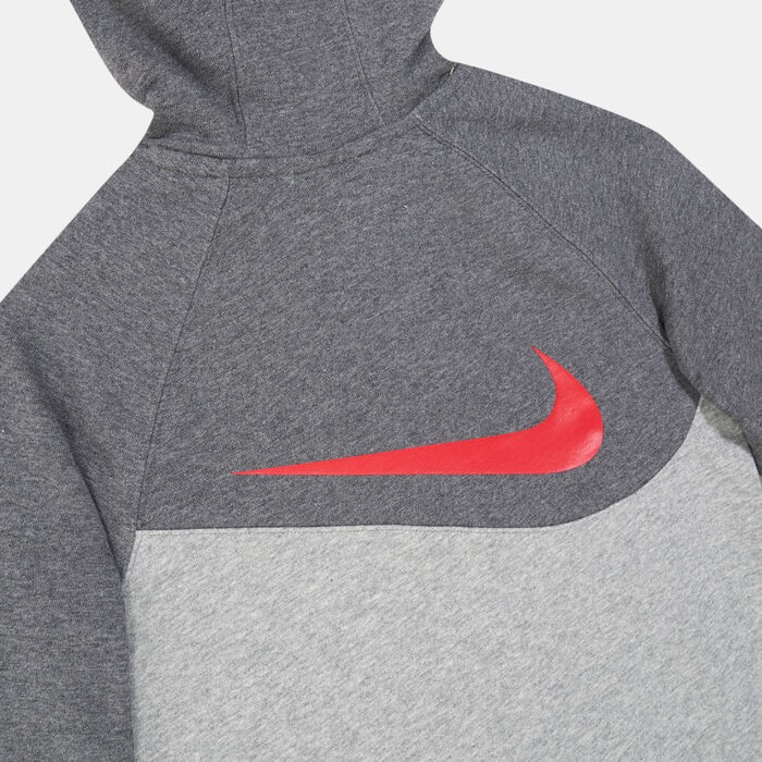 Kids' Sportswear Swoosh Fleece Hoodie (Older Kids) Kids' Sportswear Swoosh Fleece Hoodie (Older Kids) image number 2