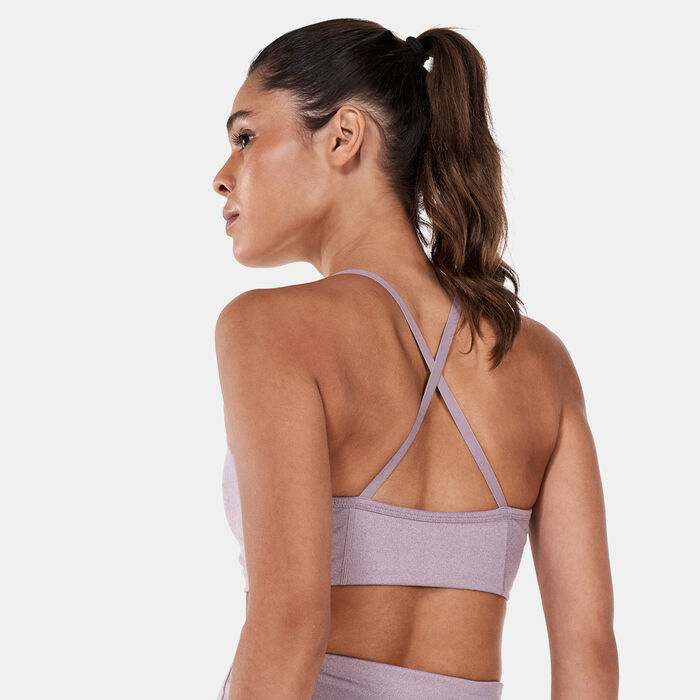 PUMA Women's Low Impact Studio Foundation Sports Bra Brown image number 1