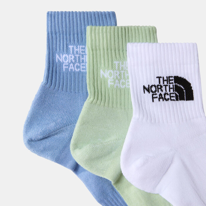 The North Face Multi Sport Cushioned Quarter Socks (3 Pairs) Black The North Face Multi Sport Cushioned Quarter Socks (3 Pairs) Black image number 1