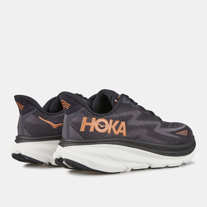 HOKA Women's Clifton 9 Wide Running Shoe Black HOKA Women's Clifton 9 Wide Running Shoe Black image number 2