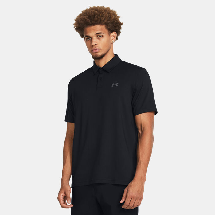 Under Armour Men's Tee To Green Golf Polo Shirt Black Under Armour Men's Tee To Green Golf Polo Shirt Black image number 0