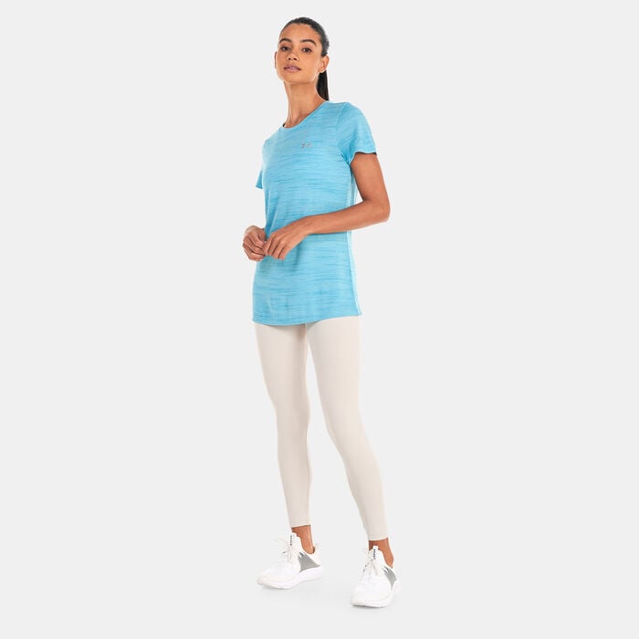 Under Armour Women's UA Tech™ Tiger Training T-Shirt Blue Under Armour Women's UA Tech™ Tiger Training T-Shirt Blue image number 2