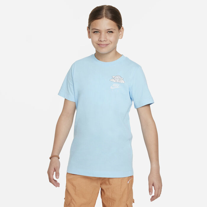 Nike Kids' Sportswear T-Shirt Blue Nike Kids' Sportswear T-Shirt Blue image number 1